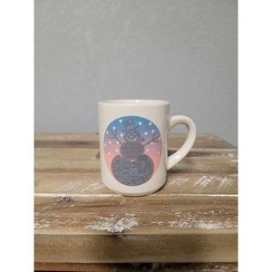 Vintage Denny's Frosty the Snowman Color Changing Christmas Mug Heat Activated